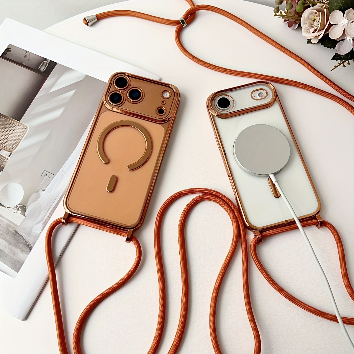 Phone Accessories Magnetic - Étui de téléphone transparent magnétique pour