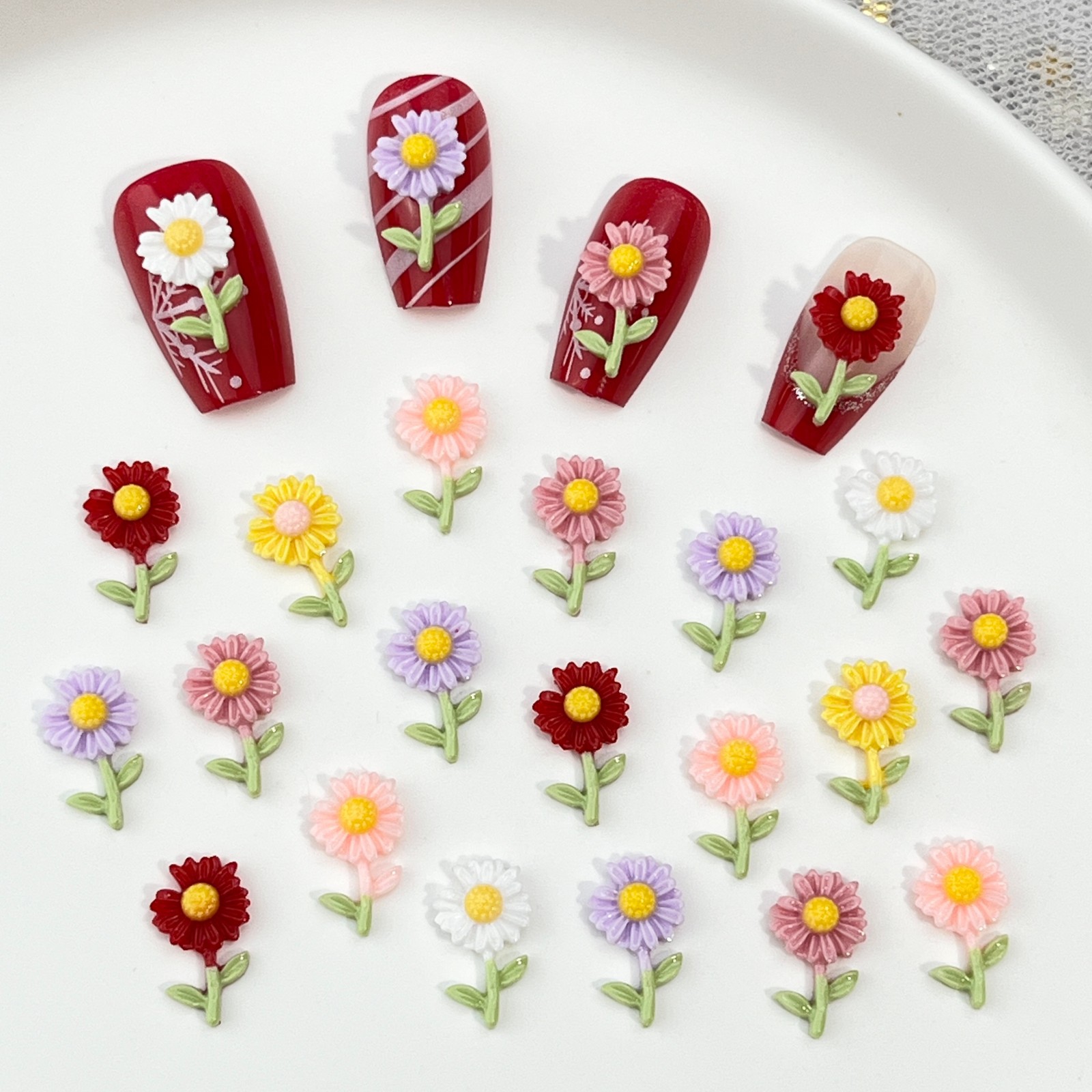 50 pièces de couleurs vives po - Phone Accessories Clipart avis et prix