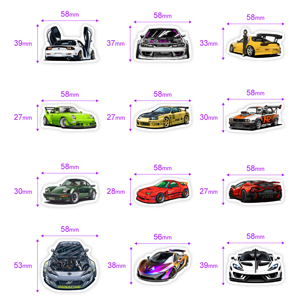 Autocollants en vinyle JDM pou - Phone Accessories For Your Car avis et prix