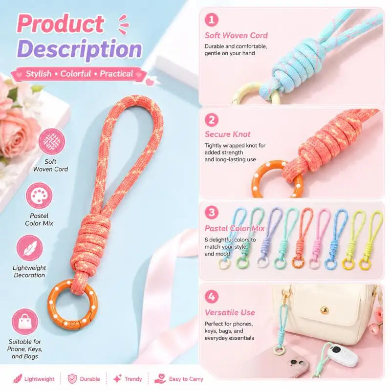 Porte-clés tressé à la main po - Phone Accessories For Car avis et prix
