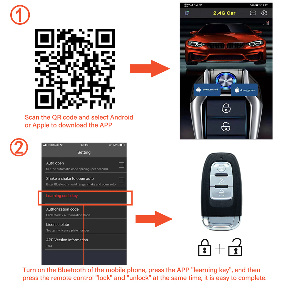 Kirbin – alarme de voiture ave - Phone Accessories For Your Car avis et prix