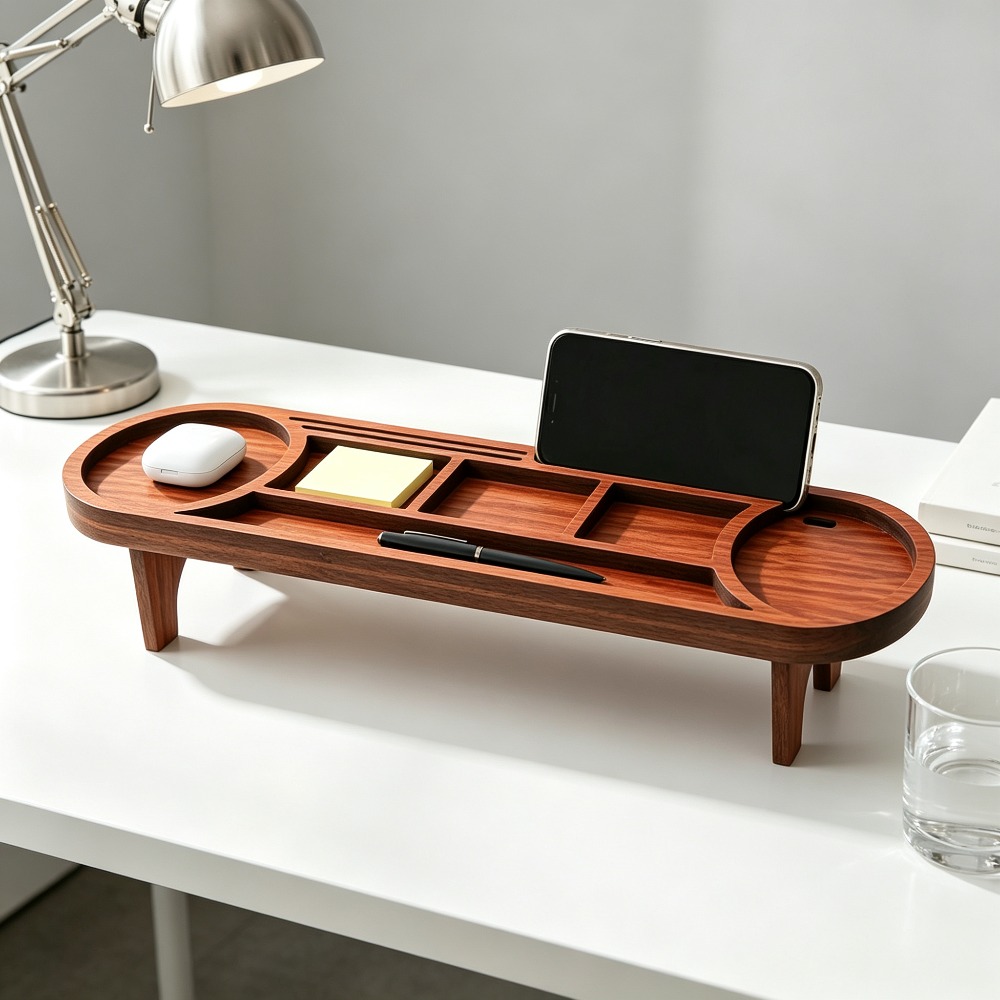 Organisateur de bureau en bois - Phone Accessories Rack avis et prix