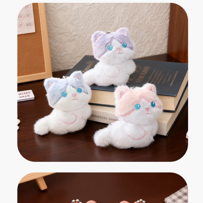   Porte-clés en peluche chat c - Phone Accessories For Car avis et prix